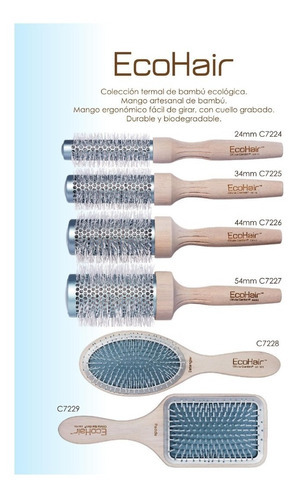 Cepillo Alisado Termico Ecohair 24mm Olivia Garden C7224