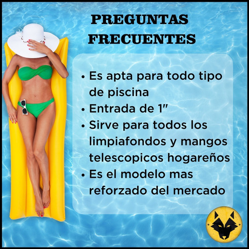 Imagen 3 de 10 de Manguera Piscina Pileta Flotante Reforzada 1 Pulgada X 10mts