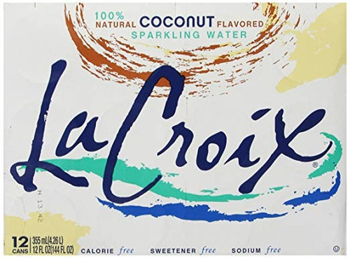 La Croix Agua Con Gas, De Coco, De 12 Oz (paquete De 12)