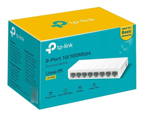 Switch 8 Portas Ls1008 10 100 Tp Link