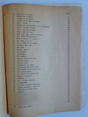 Versos A Lo Divino Y A Lo Humano Folklore Chileno, M. Jordá (Usado)