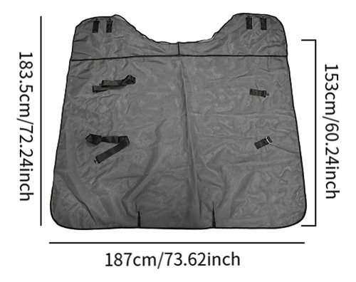 Sábana Antimoscas Para Caballos, Correas Ajustables Negras,