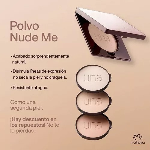 Polvo Compacto Nude Me Una Natura Con Estuche Original