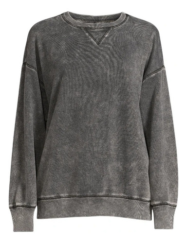 Sueter Sudadera Basica Gris Urbana Unisex Oversize Moda