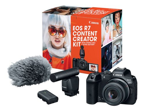 Kit Creador De Contenido Canon Eos R7 Con Lente 18-45mm Sin