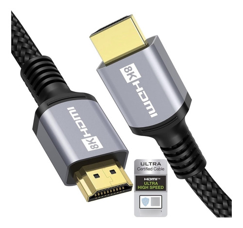 Cable Hdmi 8k 2.1 Hdr 5 Metros 48gbps 8k 10k 60hz 4k 120h M2