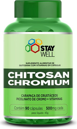Chitosan Choromium Premium 100% Puro Quitosana - Fórmula Avançada 500mg  - 90 Cápsulas