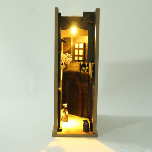 Libro Misterioso, Decoración De Madera Con Luz Led, Artesaní
