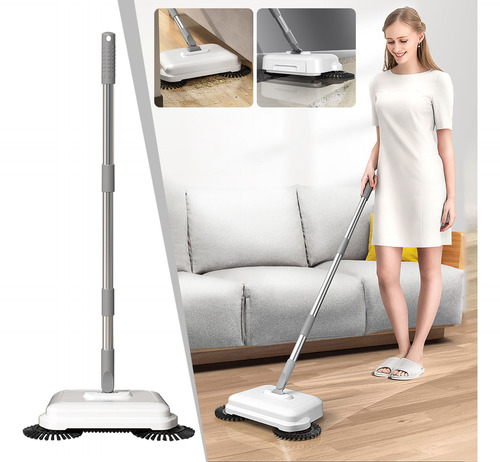 A Hand Push Sweeper, Máquina De Barrer Y Fregar Para El Hoga