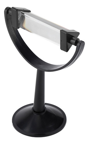 Prisma Triangular De Vidrio Óptico Con Soporte De La Física