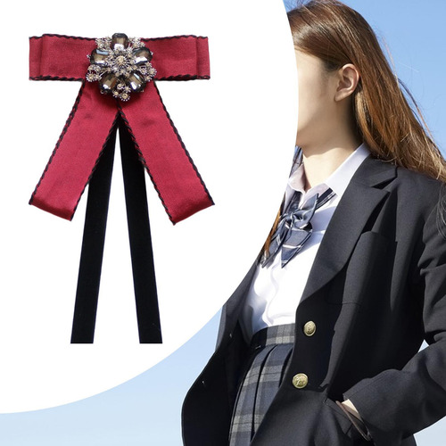 Broche De Cinta De Pajarita, Alinate De La Corbata Del Rojo