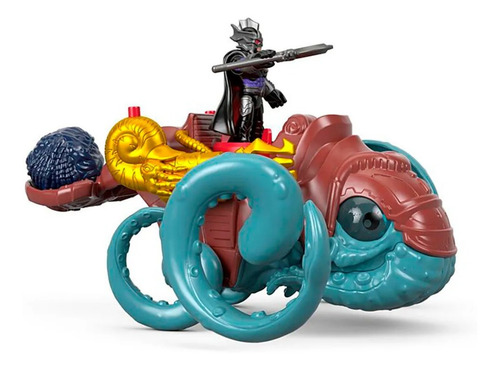Imaginext Criatura Marina Y Amo Del Oceano Con Luz En Ojos