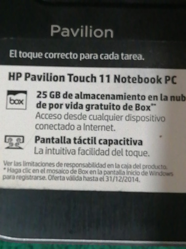 Hp Pavillion Touch 11 Notebook Pc En Partes (Usado)
