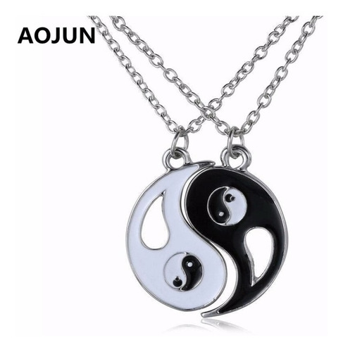 Colar Amizade  Melhores Amigas Yin Yang Estoque Limitado!