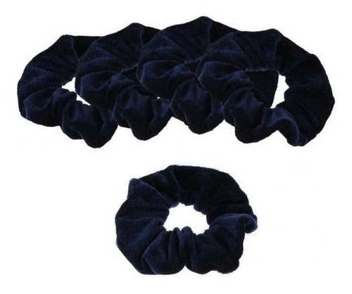 2x Paquete De 5 Velvet Scrunchies Elástico Banda Cabello