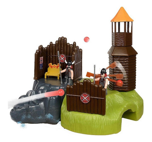 Barco Vikingos Con Muñecos El Duende Azul Tipo Playmobil Ful