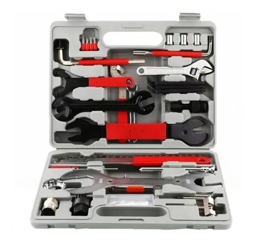 Imagem 1 de 9 de Kit Maleta Ferramentas 37 Peças Wg Manutenção Bike Bicicleta