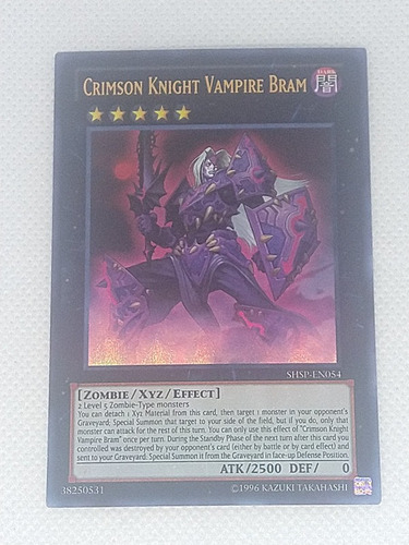 Crimson Knight Vampire Bram Ultra Yugioh