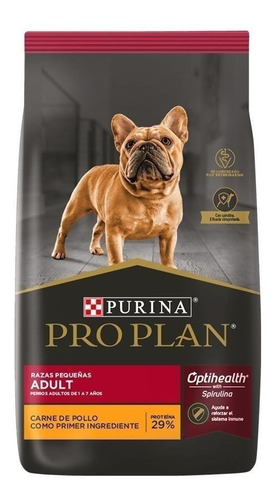 Alimento Pro Plan OptiHealth Pro Plan para perro adulto de raza pequeña sabor pollo y arroz en bolsa de 20 kg