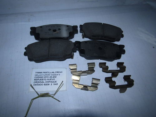 Pastillas Freno Delanteros Mazda 6 Codigo Gyc-33-23z