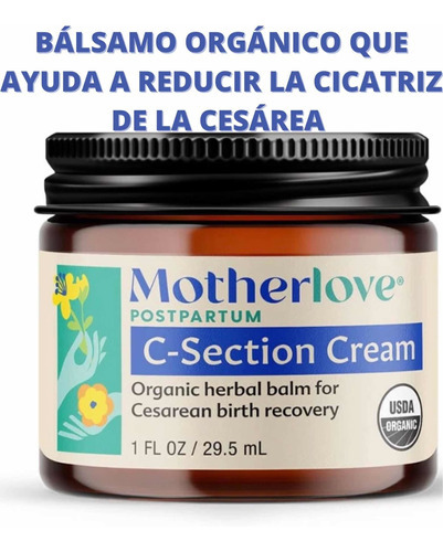  Motherlove C-section Cream Bálsamo De Hierbas Orgánicas Tipo de envase Frasco de vidrio