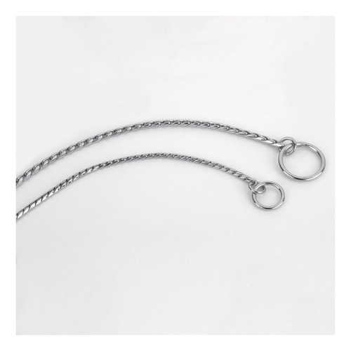 Collar Para Perro Con Cadena De Serpiente Cromada Guardian