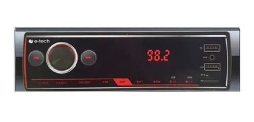 Radio Player Automotivo E-tech Combat Fm Mp3 Usb