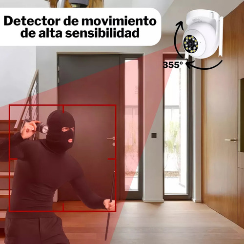 Camara De Seguridad Wifi Visión Nocturna Hd A Todo Color