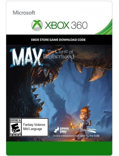 Max The Curse Of Brotherhood Xbox 360 Codigo