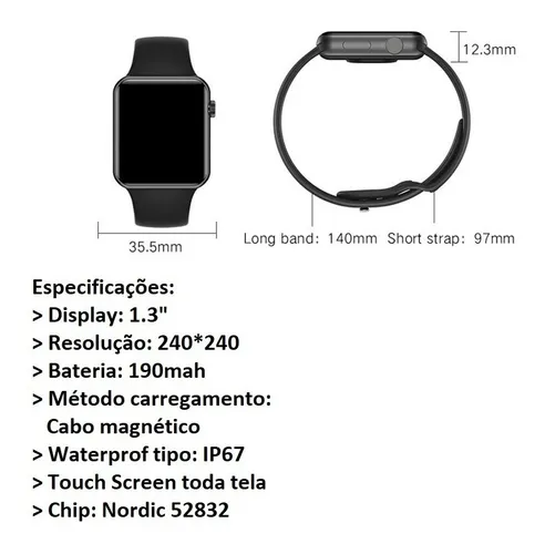 Smartwatch b59 caracteristicas hotsell
