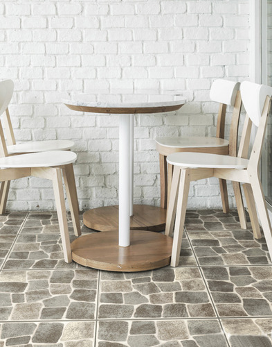 Ceramica 45.3x45.3 Adoquin Gris Antideslizante Scop 2da