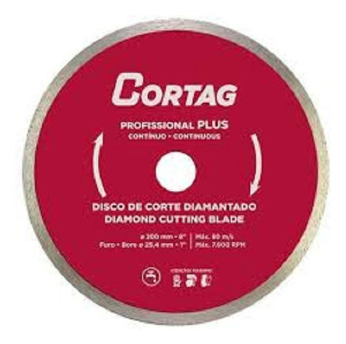 Disco Corte Diamantado Profis Plus 200 X 25,4mm Cortag 22962