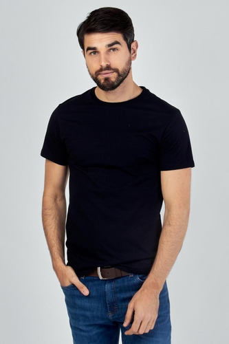Imagen 4 de 6 de Remera Kevingston Munich Elastizada Manga Corta Slim Fit