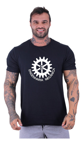 Camiseta Tradicional Clássi Mxd Conceito Engenharia Mecanica