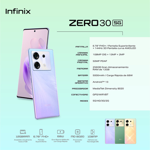 Infinix Zero 30 5g 256gb/12gb Liberado Versión Global