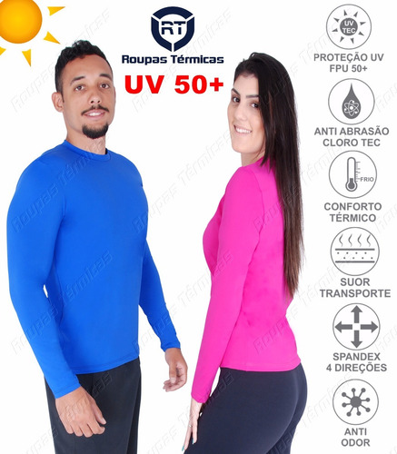 blusa com protetor solar para praia