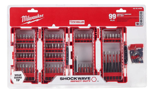 Set 99 Puntas Milwaukee 48-32-4088