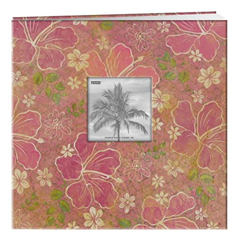 Pioneer 12x12 Tropical Frame Cover Scrapbook, Hibiscus