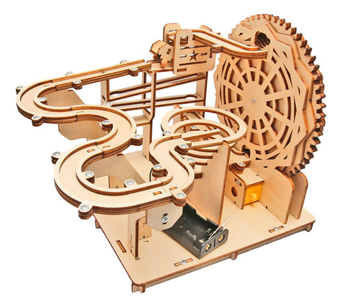 Diy Marble Run Eléctrico 3d Rompecabezas De Madera Juego De