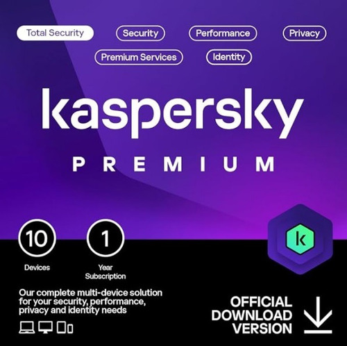 Kaspersky Premium Total Security 10 Disp 1 Año Original