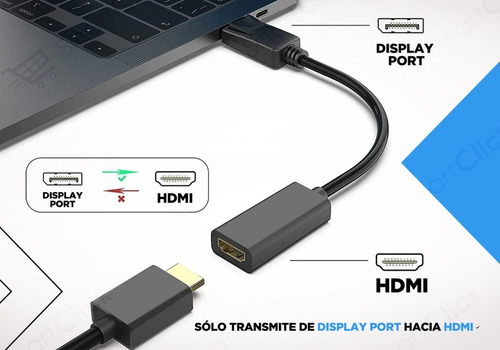 Imagen 3 de 10 de Cable Adaptador Display Port A Hdmi Conversor Displayport