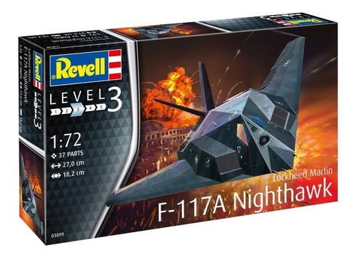 F-117 Stealth Fighter By Revell Germany # 3899   1/72