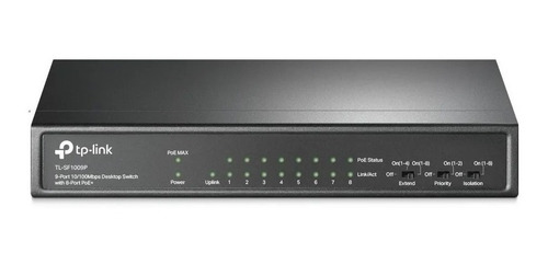Switch Tp-link Fast Ethernet Tl-sf1009p, 9 Puertos 1.8 Gbit
