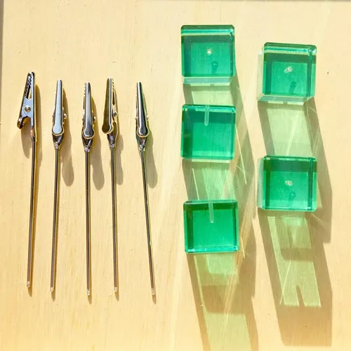 5 Pcs Cubo Base Polaroid Photo Clip Stand, Pantalla De Escri