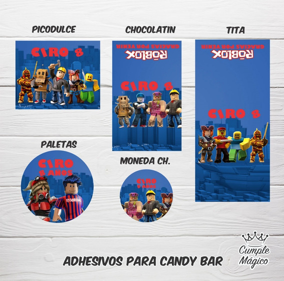 Etiquetas Para Candy Bar Para Imprimir Roblox En Mercado Libre Argentina - etiquetas escolares roblox imagenes de roblox para imprimir