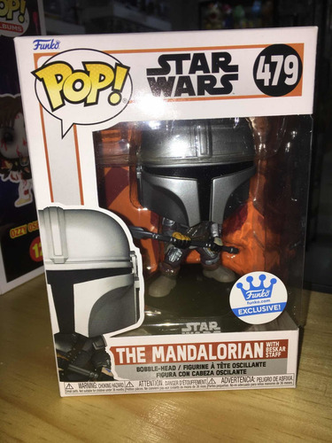 Funko Pop Star Wars The Mandalorian Con Lanza Exclusivo