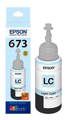 Cartucho De Tinta Epson 673 L800/l810/l850/l1800 Azul Claro