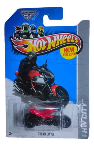 Hot Wheels Coleccion Moto Deportiva Ducati Diavel Roja 2013