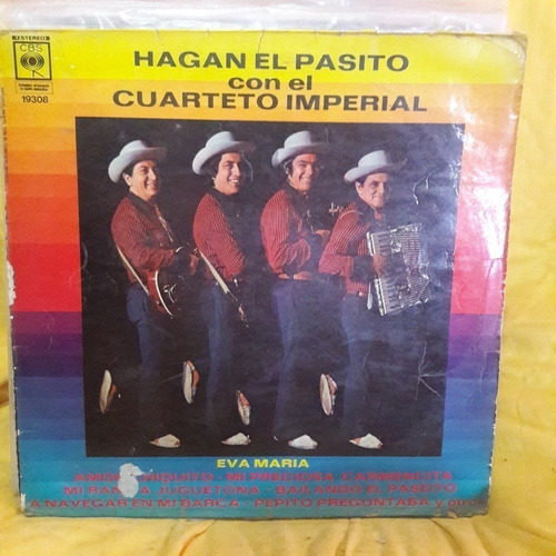 Vinilo Cuarteto Imperial Hagan El Pasito Eva Maria Aaaaa C1