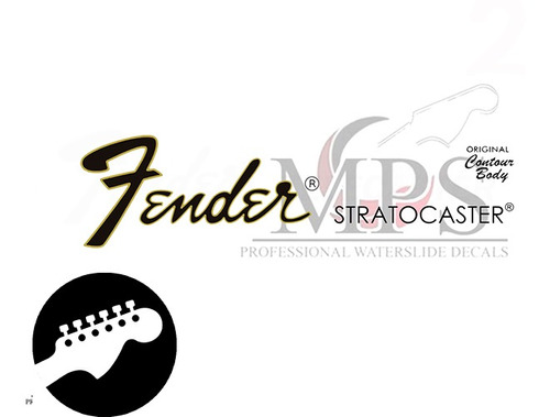 Decal Waterslide Fender Stratocaster